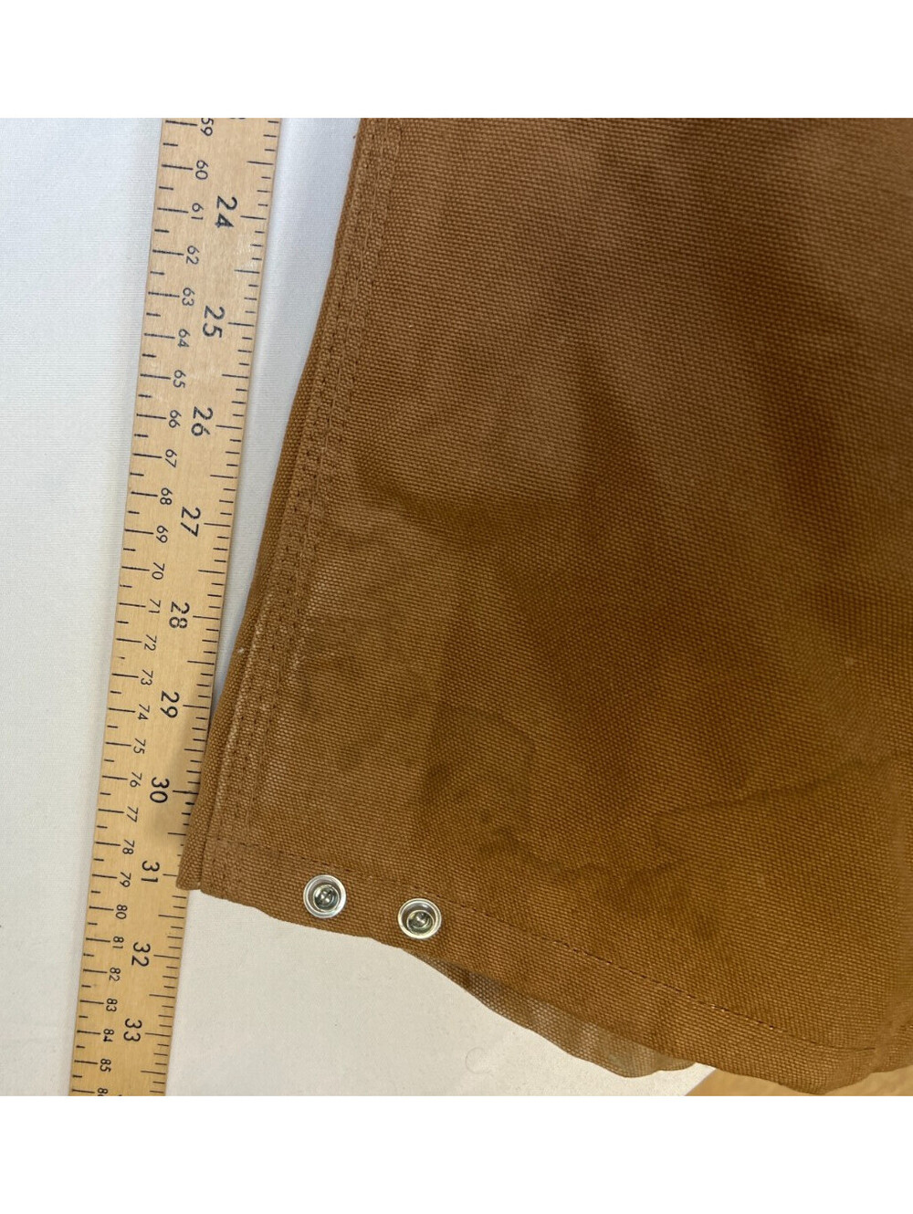 VTG Carhartt Women 12 Regular Overalls Brown Quilted Lined Duck Workwear Pants - Picture 11 of 12